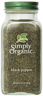 organic ground black pepper