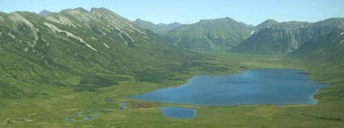 water collects in valley bottom